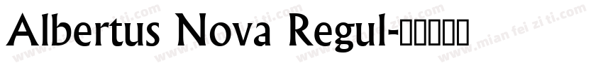 Albertus Nova Regul字体转换
